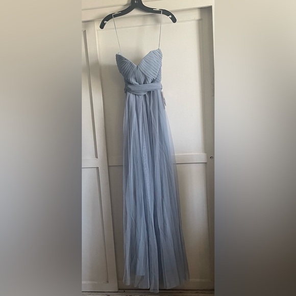 Birdy Grey Christina Convertible Tulle Dress In Dusty Blue. New With Tags. - Picture 6 of 16